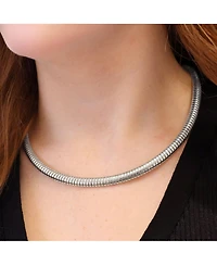 The Lovery Tubogas Collar Necklace Sterling Silver