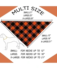 Aronkl Spring Dog Bandanas 2 Pack Floral Pet Scarves Durable Double Layer Fabric Seasonal Cute Fashionable for Dogs