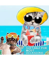 Aronkl 12 Summer Fruit Pattern Cat Collars Adjustable Safety Breakaway With Bell Soft Comfortable For Small Medium Pets