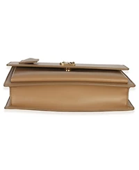 Pre-Owned Saint Laurent Natural Tan Smooth Calfskin Medium Monogram Sunset Satchel