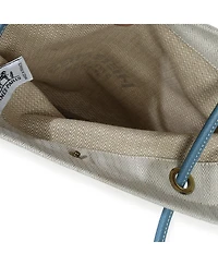 Pre-Owned HERMES Bleu Jean Epsom Ecru Toile Aline Grooming Pm