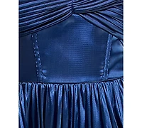 Emerald Sundae Juniors' Sweetheart Neck Flared Midi Dress