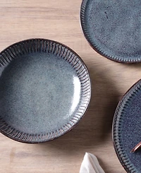 Porto Brasil Stoneware Linhas Salad Bowls, Set of 6