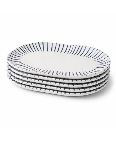 Porto Brasil Elemento Medium Shallow Oval Platters, Set of 4