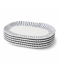 Porto Brasil Elemento Medium Shallow Oval Platters, Set of 4