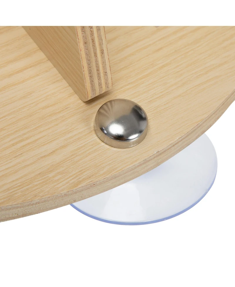 Zeus & Ruta Cat Window Perch with Strong Suction Cups Removable Felt Indoor Hammock Bed