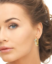 Macy's Diamond Accent 0.01 ct. t. w. Sealife Hoop Earrings