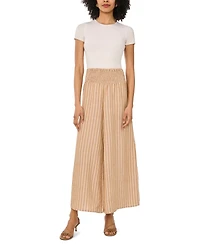 Vince Camuto Women's Smocked Wide-Leg Pull-On Pants