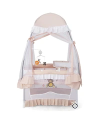 Sugift Convertible Baby Bassinet with Changing Table and Mesh Net