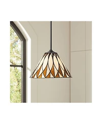 Robert Louis Tiffany Arla 12" Wide Art Glass Mini Pendant Light