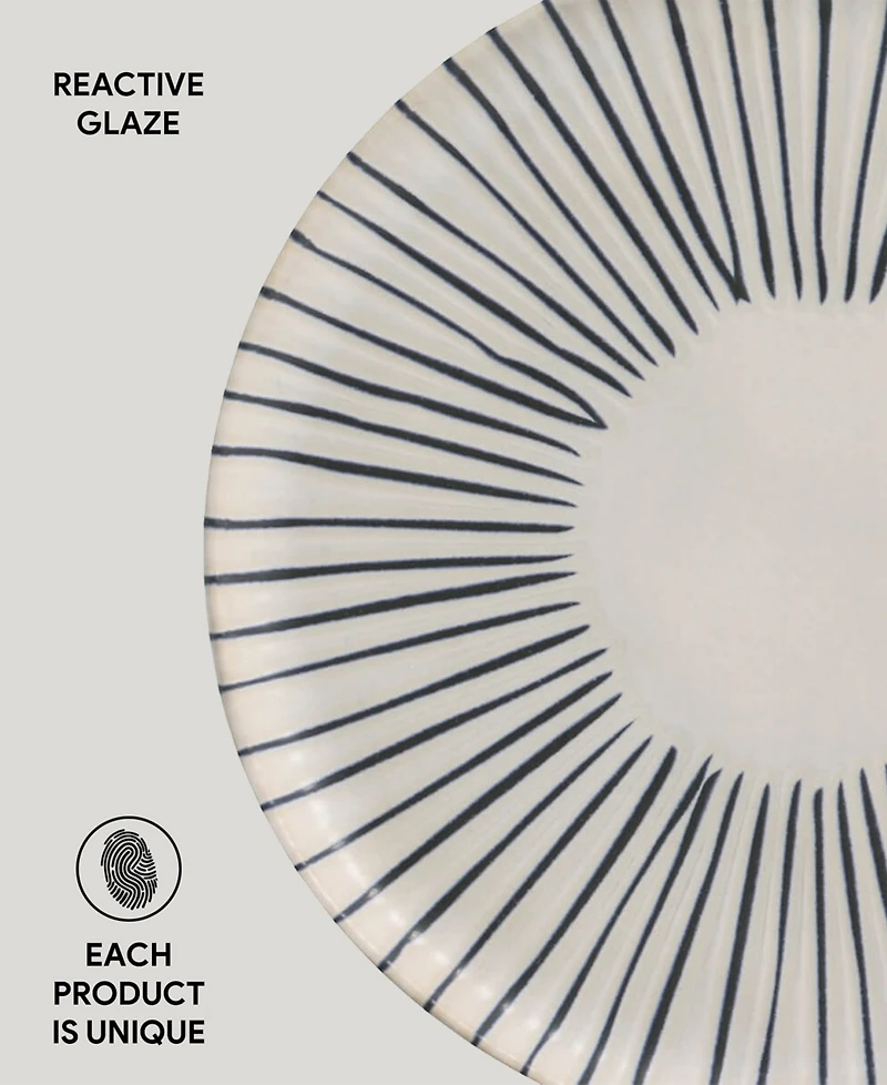 Porto Brasil Elemento Stoneware Dinner Plates, Set of 6