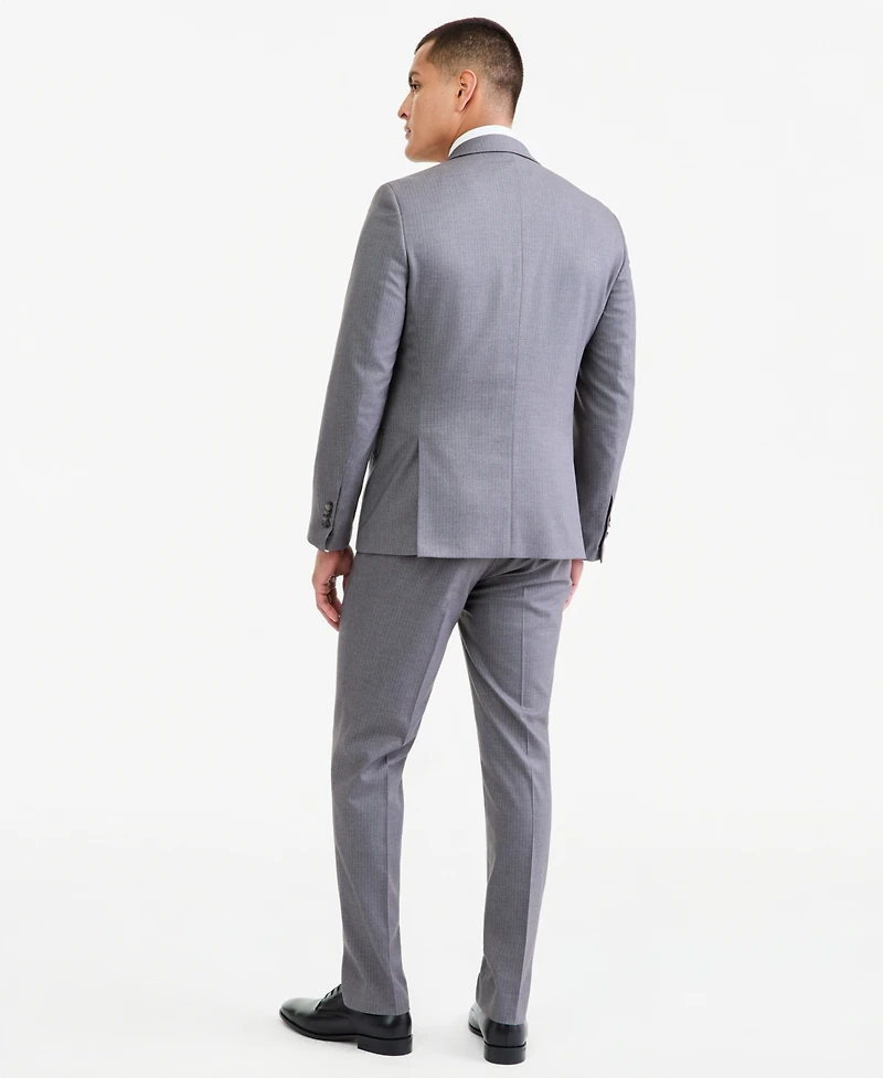 Kenneth Cole Reaction Men's 3-Piece Slim Fit Techni-Cole Suit