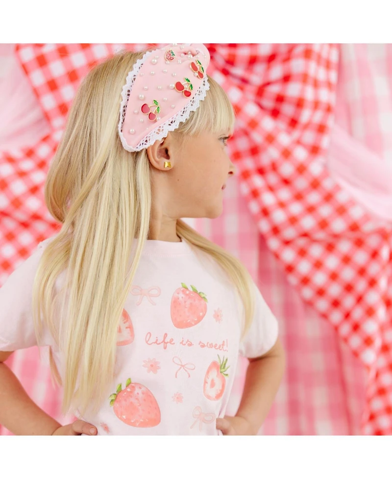 Sweet Wink Little Girls Life Is Sweet Strawberry Short Sleeve T-Shirt