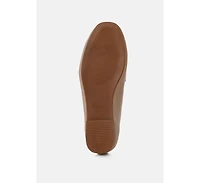 tassilo timeless faux leather horsebit loafers
