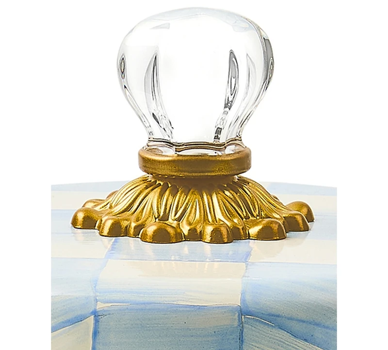 MacKenzie-Childs Sky Check Medium Kitchen Canister