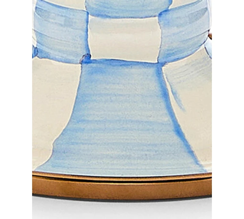 MacKenzie-Childs Sky Check Mini Pedestal Platter