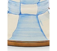 MacKenzie-Childs Sky Check Mini Pedestal Platter