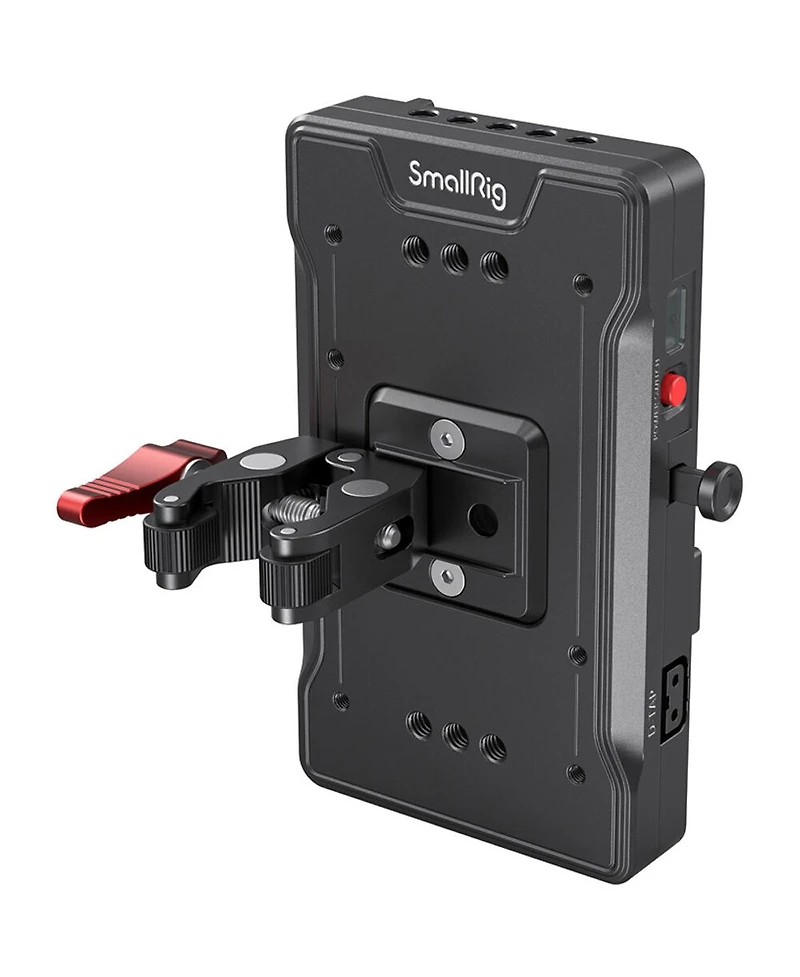 SmallRig 3202 V-Mount Battery Adapter Plate with Crab-Shaped Clamp, Bundle with VB99 99Wh 6800mAh Mini V-Mount Li-Ion Battery