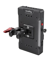 SmallRig 3202 V-Mount Battery Adapter Plate with Crab-Shaped Clamp, Bundle with VB99 99Wh 6800mAh Mini V-Mount Li-Ion Battery