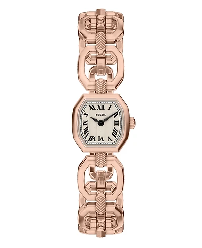 Fossil Women's Harlow Mini Two-Hand Rose Gold-Tone Stainless Steel Watch, 20mm