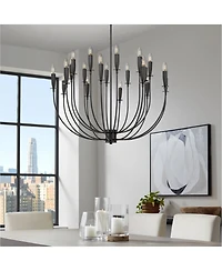 Possini Euro Design Possini Euro Lloyd Wide 20-Light Modern Chandelier