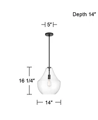 Possini Euro Design Possini Euro Stephanie Seeded Glass Pendant Light
