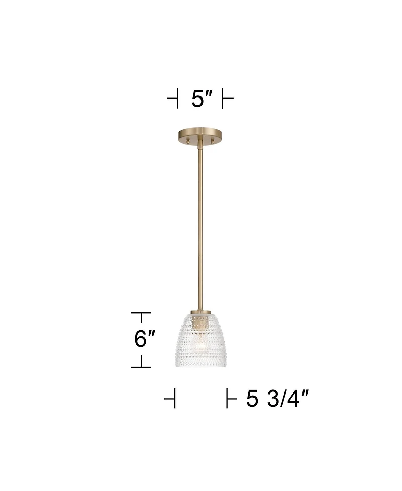 Possini Euro Design Sabrina Vintage Glass Mini Pendant Light