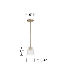Possini Euro Design Sabrina Vintage Glass Mini Pendant Light