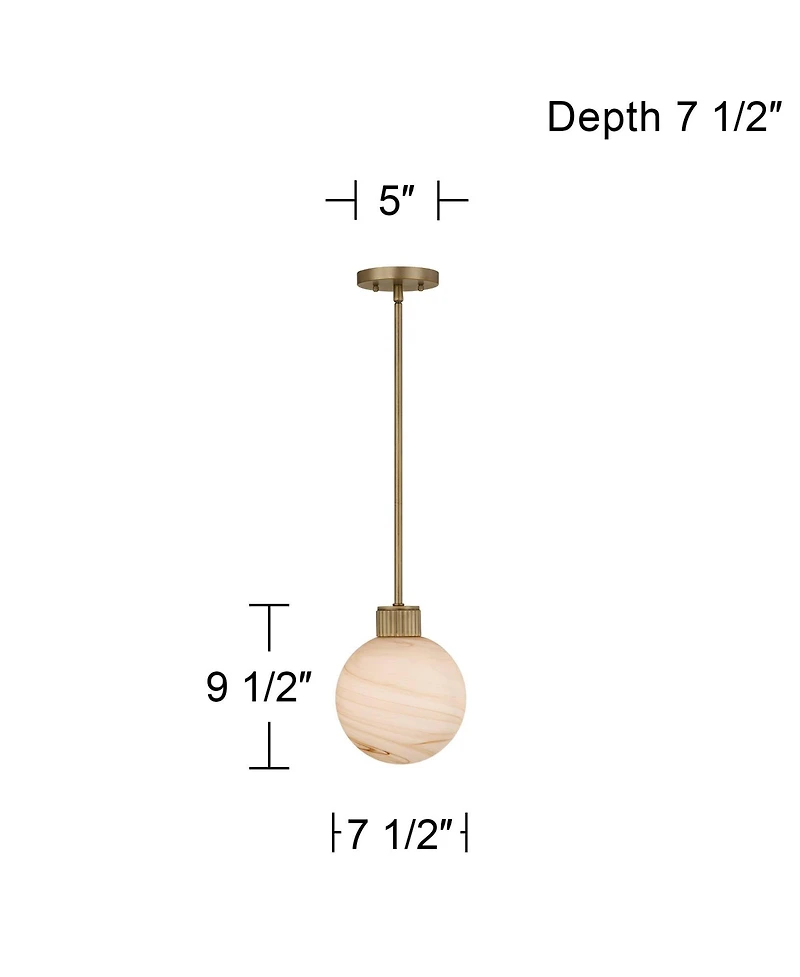 Possini Euro Design Jupiter Glass Mini Pendant Light