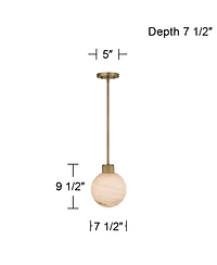 Possini Euro Design Jupiter Glass Mini Pendant Light