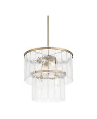 Possini Euro Design Soresi Satin Glass 6-Light Pendant