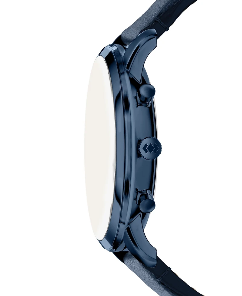 Fossil Men's Neutra Chronograph Navy Leather Watch, 44mm