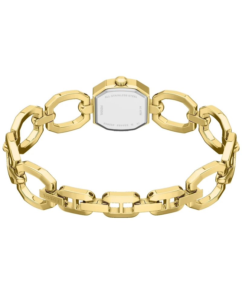 Fossil Women's Harlow Mini Two-Hand Gold-Tone Stainless Steel Watch, 20mm