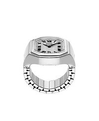 Fossil Women's Harlow Watch Ring Two-Hand Stainless Steel, 15mm