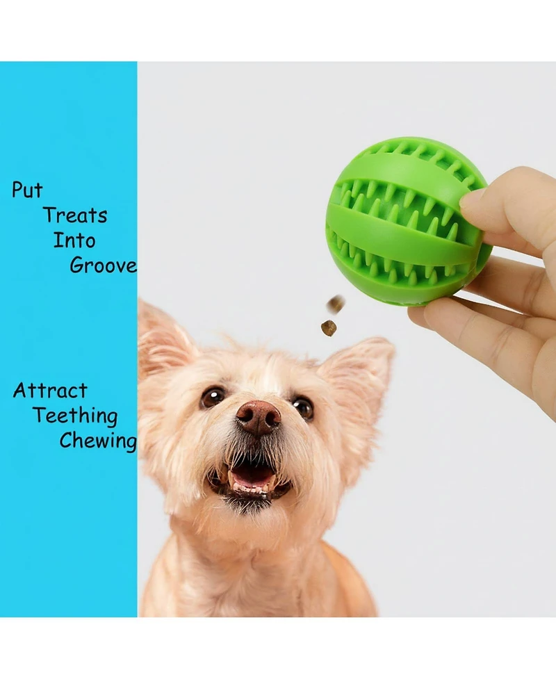 Aronkl Different Interactive Dog Toys Puzzle Balls Squeaky Food Dispensing Safe Durable for Medium Large Dogs