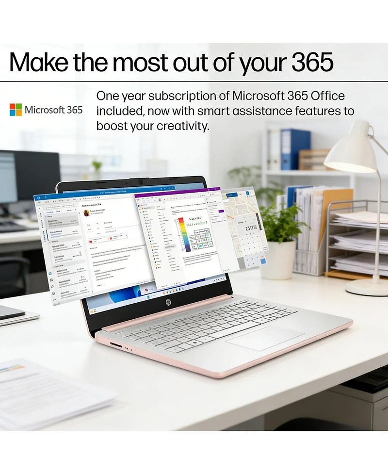 Hp Essential 14" Traditional Laptop Intel Celeron 16GB Ram Intel Uhd Graphics 64GB eMMC Storage Windows 11 Home 60Hz