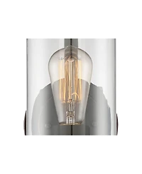 Franklin Iron Works Eagleton Farmhouse Rustic Wall Light Sconces Set of 2 Oil Rubbed Bronze Hardwire 5 1/2" Led Fixture for Vanity