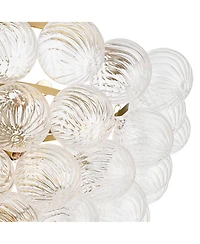 Possini Euro Design Possini Euro Albaro 27"W Fluted Glass 9-Light Pendant Light