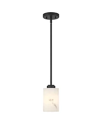 Possini Euro Design Stoker 5" Wide Faux Alabaster Mini Pendant Light