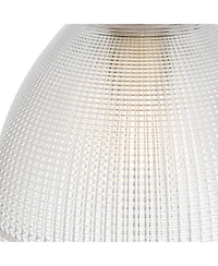 Possini Euro Design 10"W Brass and Vintage Glass Mini Pendant Light