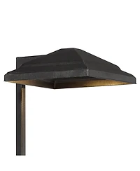 John Timberland Basset High Modern Outdoor Landscape Path Light Porch House Led Bulb Textured Finish Metal Shade