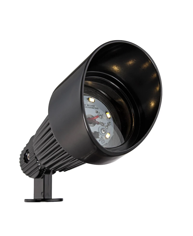 John Timberland Hooded High Traditional 6-Piece Outdoor Landscape Spot Light Set Porch House Led Bulb Aluminum