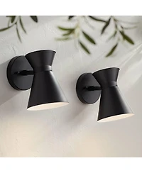 John Timberland Vance Modern Outdoor Wall Light Fixtures Set of 2 Led Swivel Head for Post Exterior Barn Deck House