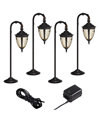 John Timberland Bellagio 6-Piece Down-Arm Led Landscape Path Light Set
