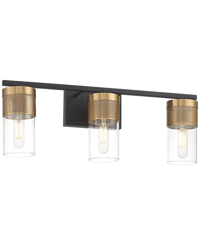 Possini Euro Design Berlin 23 1/2" High Modern 3 Light Bathroom Vanity Wall Lamp Light Fixture Mount Hardwired