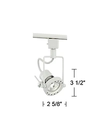 Pro Track Finish GU10 50-Watt Halogen European Style Track Light