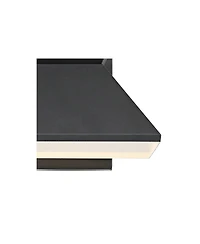 John Timberland Whatley Rustic Industrial Outdoor Wall Light Fixtures Set of 2 Metal Led 6 1/4" for Post Exterior Barn Deck House