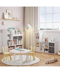 gaomon Kids Bookshelf and Toy Storage with Reading Nook and Seat Cushion