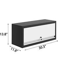 gaomon Wall Mounted Storage Cabinet with Doors, Floating Cabinet for Tools, Garage, Basement, Kitchen, Warehouse