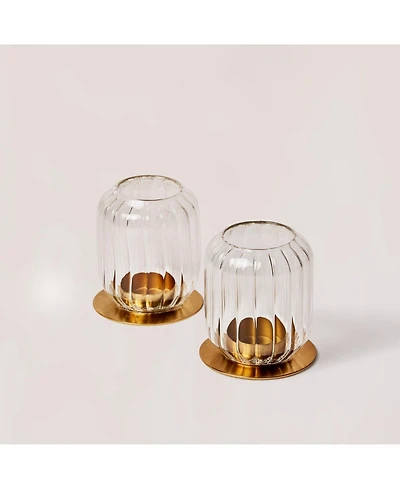 Fleck, Kira Glass Lantern - set of 2